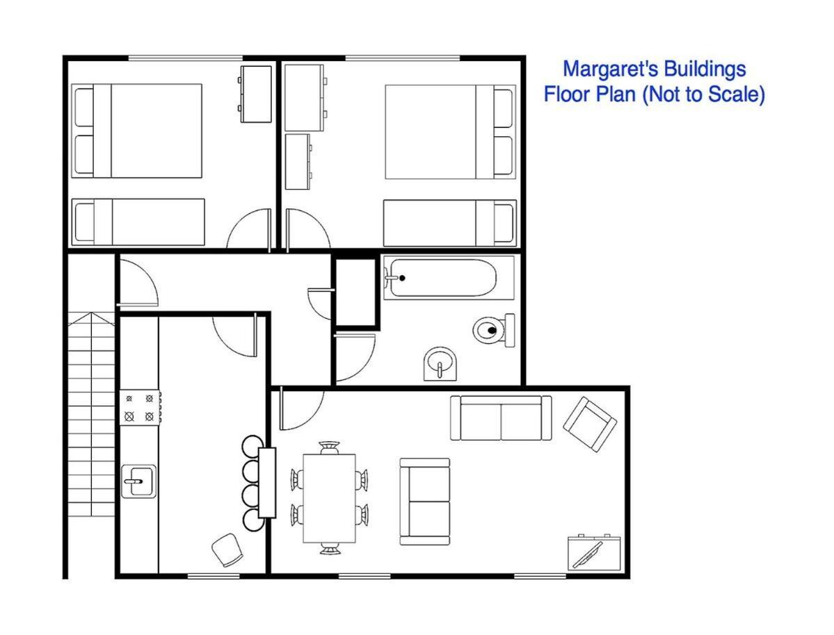 Spacious City Centre Apartment Bath Exterior foto